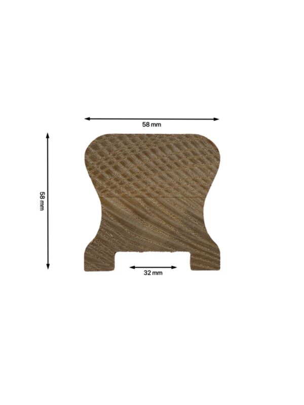 Pine Stair Handrail and Baserail 32mm - In Various Lengths - Image 3