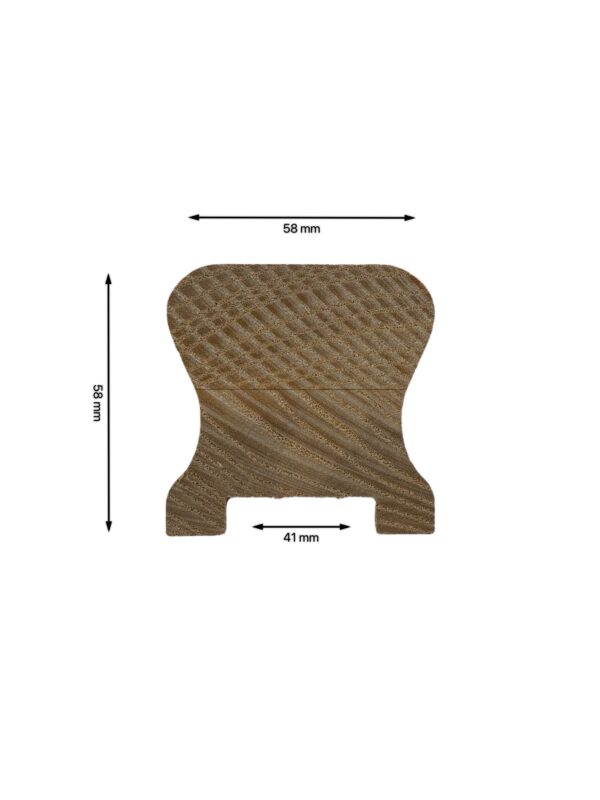 Pine Stair Handrail and Baserail 41mm - In Various Lengths - Image 3