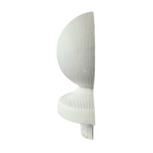 White Primed HALF Ball Newel Cap 90mm