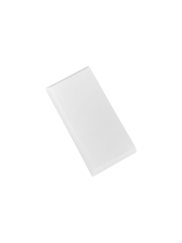 White Primed HALF Flat Newel Cap 90mm