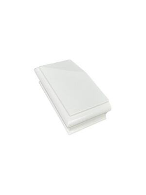 White Primed HALF Pyramid Newel Cap 90mm