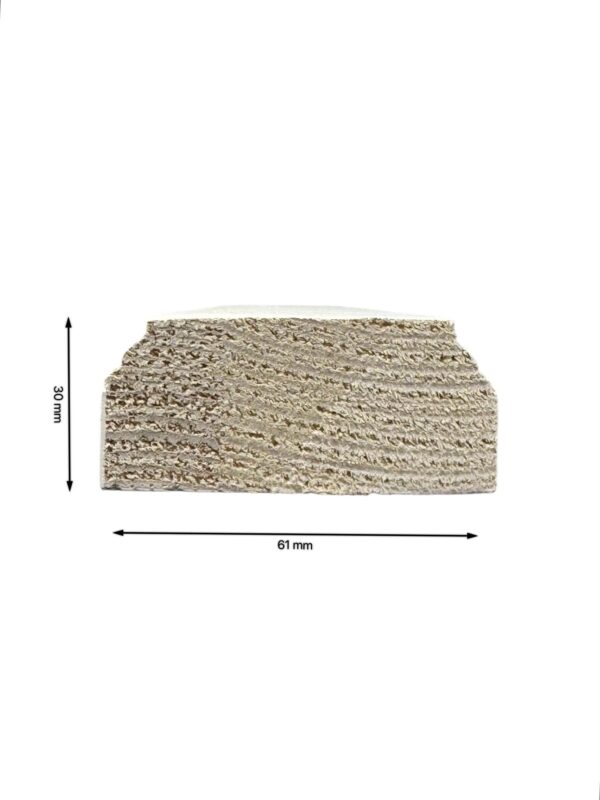 White Primed Stair Handrail and Baserail 35mm - In Various Lengths - Image 12