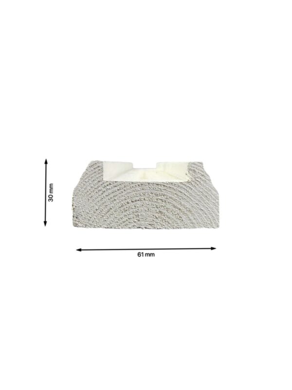 White Primed Stair Handrail and Baserail 35mm - In Various Lengths - Image 10