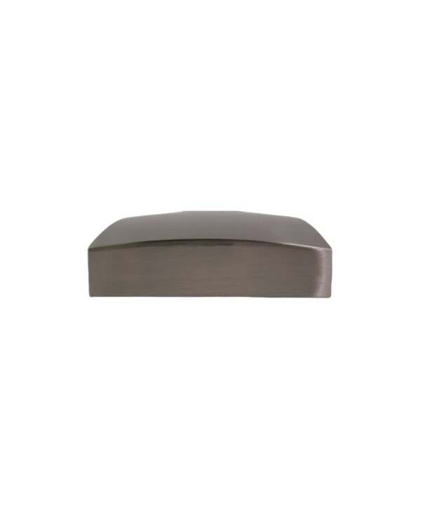 Unique Full Brushed Nickel Flat Newel Cap - Image 3