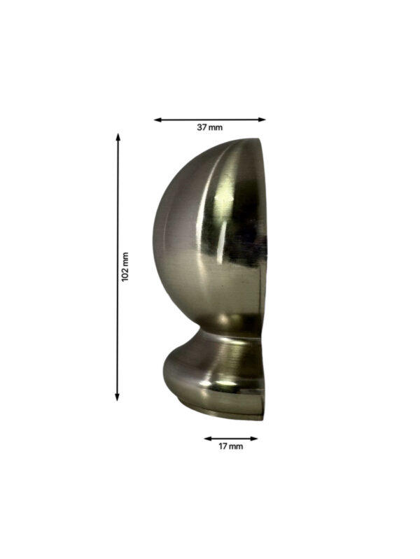 Unique HALF Brushed Nickel Ball Cap - Image 2