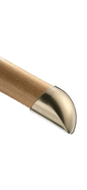 Fusion 54mm Wall Handrail Brushed Nickel End Cap