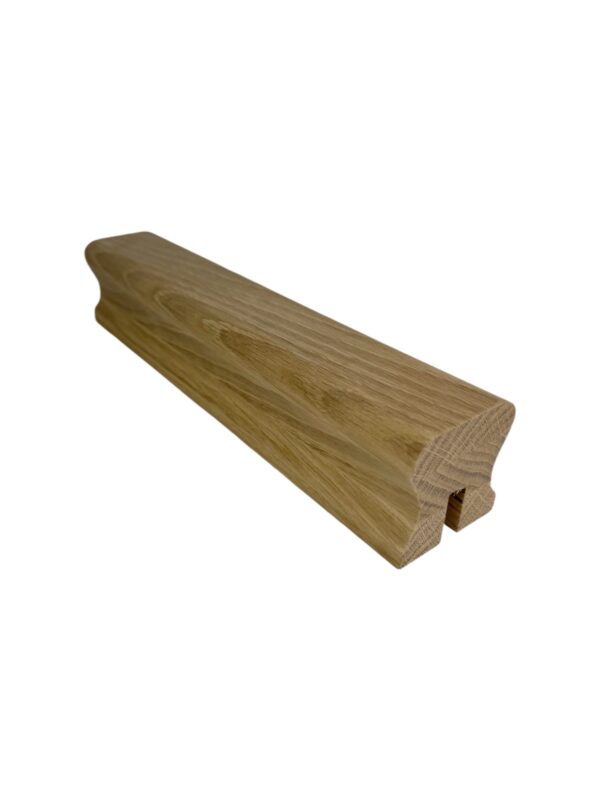 Oak 10mm Glass Handrail and 2-part Baserail