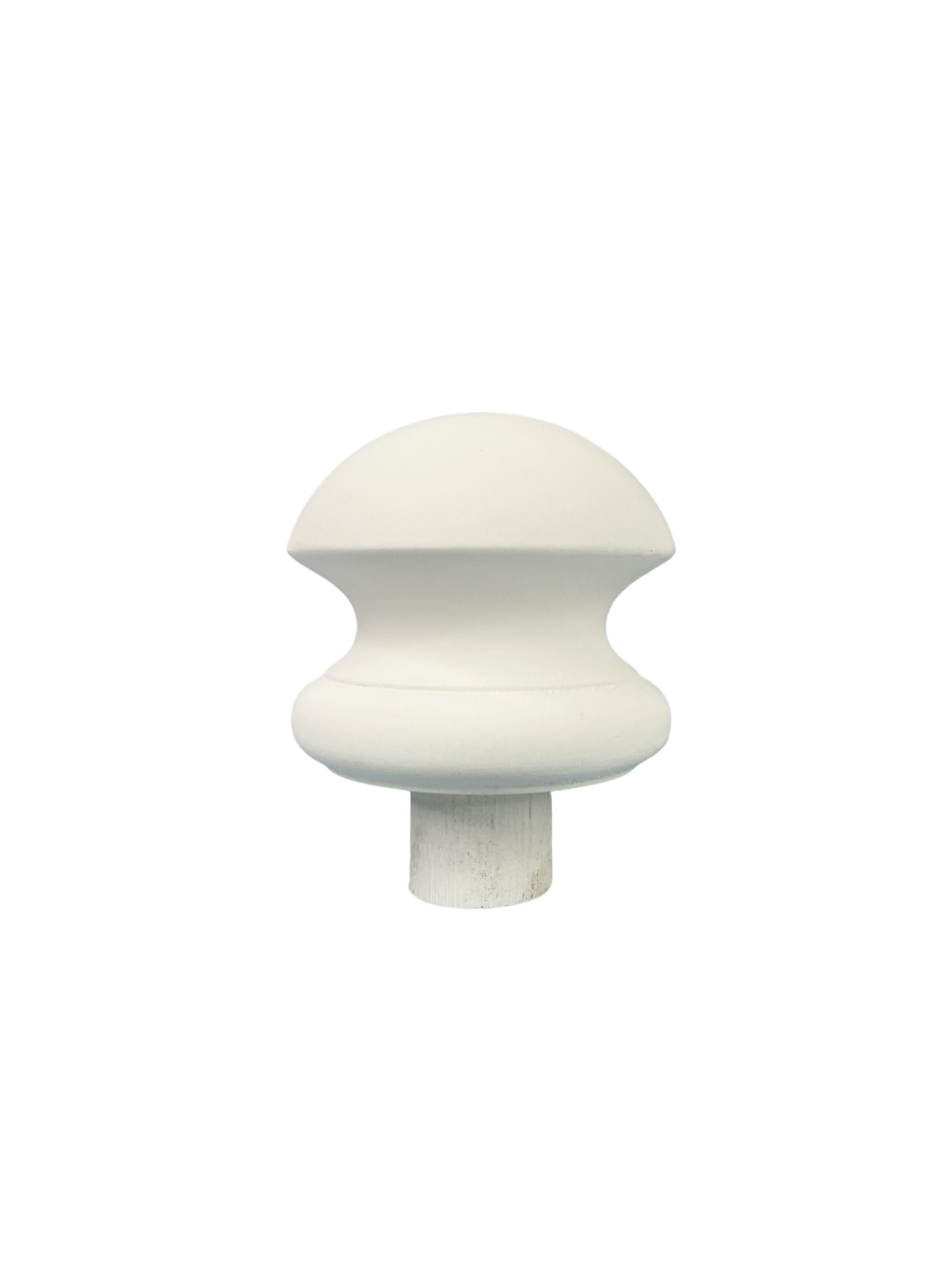 White Primed Mushroom Newel Cap 90mm