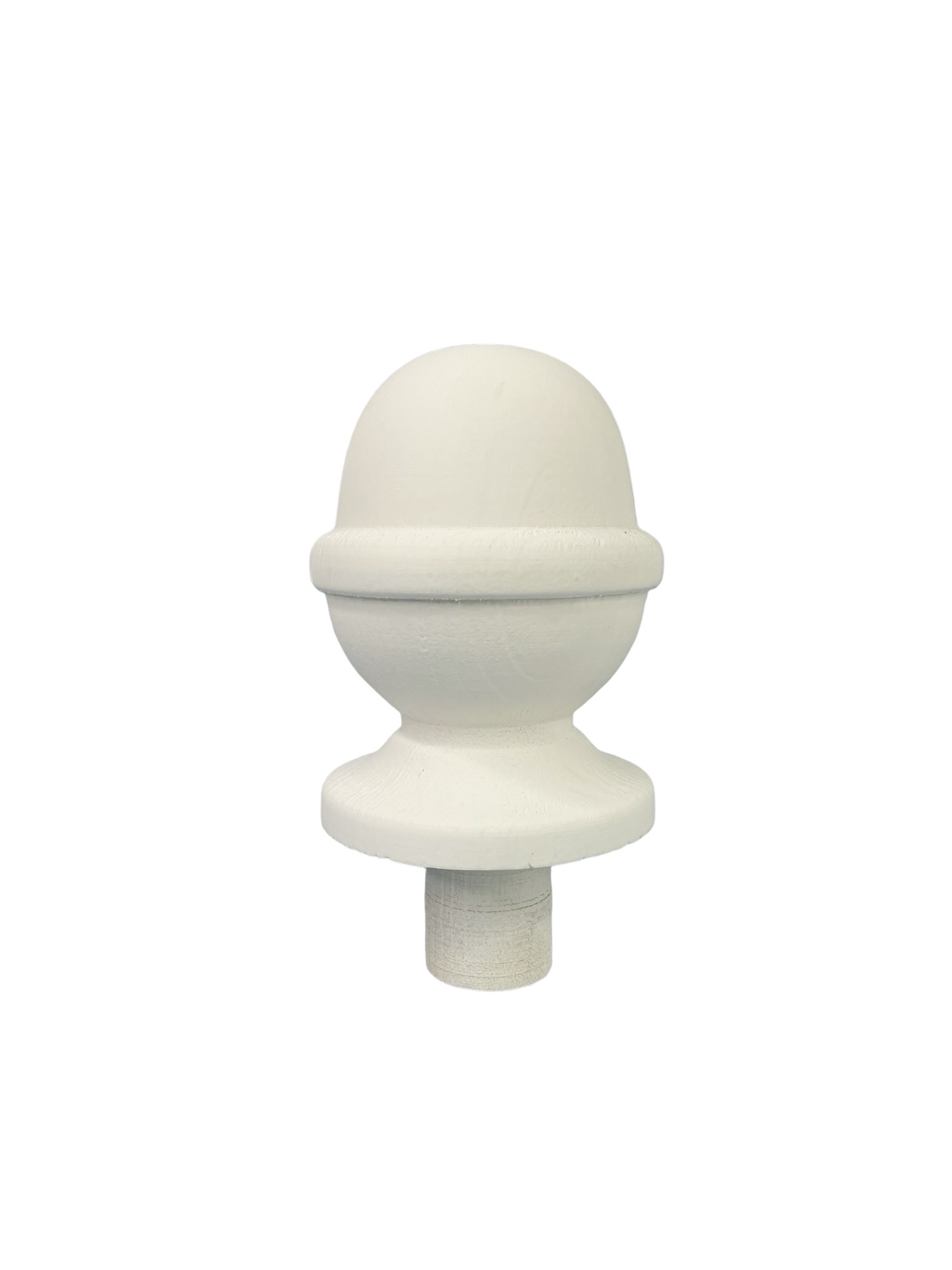 White Primed Acorn Newel Post Cap 90mm