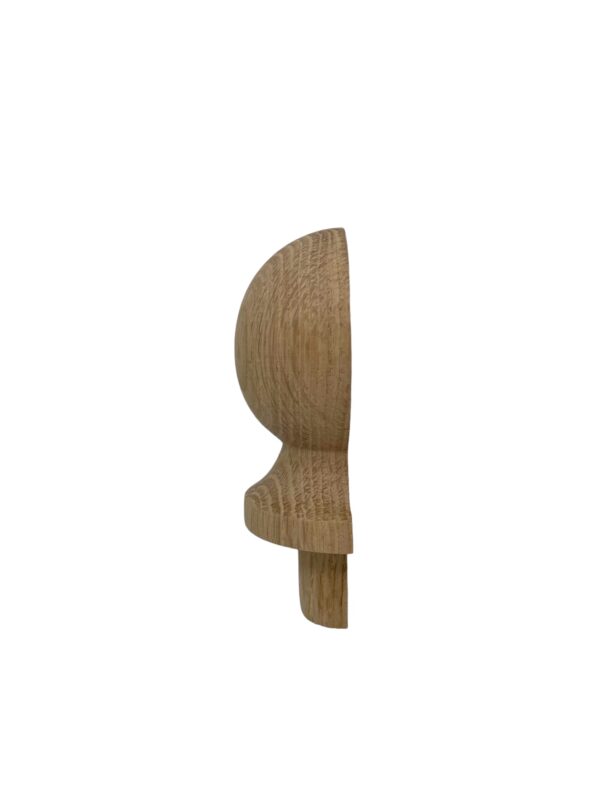 Oak HALF Ball Newel Cap 70mm