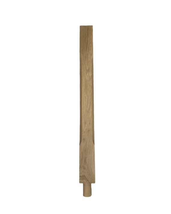 Oak Stop Chamfer Spigot Newel Post 90mmx1000mm