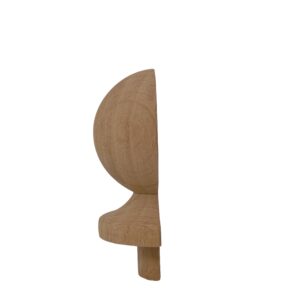 70mm Oak HALF Ball Newel Post Cap