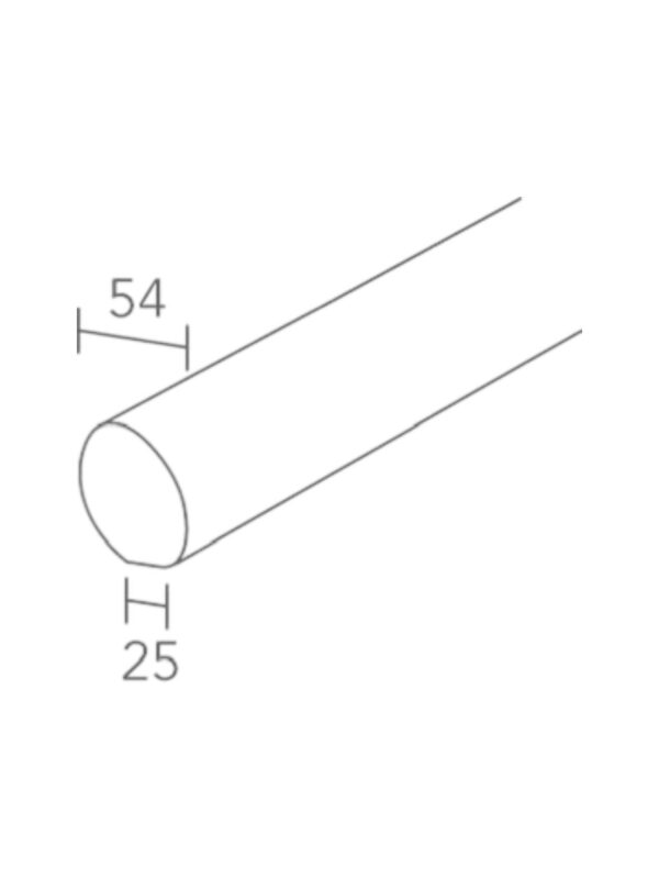 Fusion Pine Round Handrail Prefinished 2400mm - Image 2