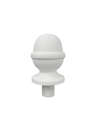 White Primed Acorn Newel Post Cap 90mm