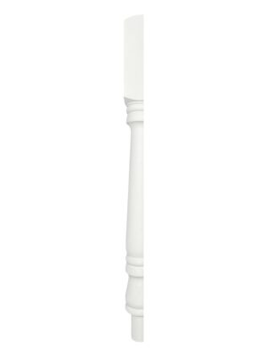 White Primed Turned Georgian HALF Newel Post 90mm x 790mm