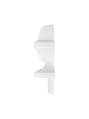 White Primed HALF Square Acorn Newel Cap 90mm