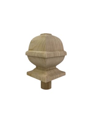 Ash Square Acorn Newel Cap 90mm