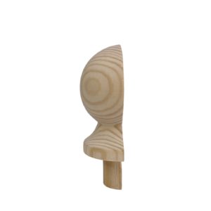 Pine HALF Ball Newel Cap 70mm