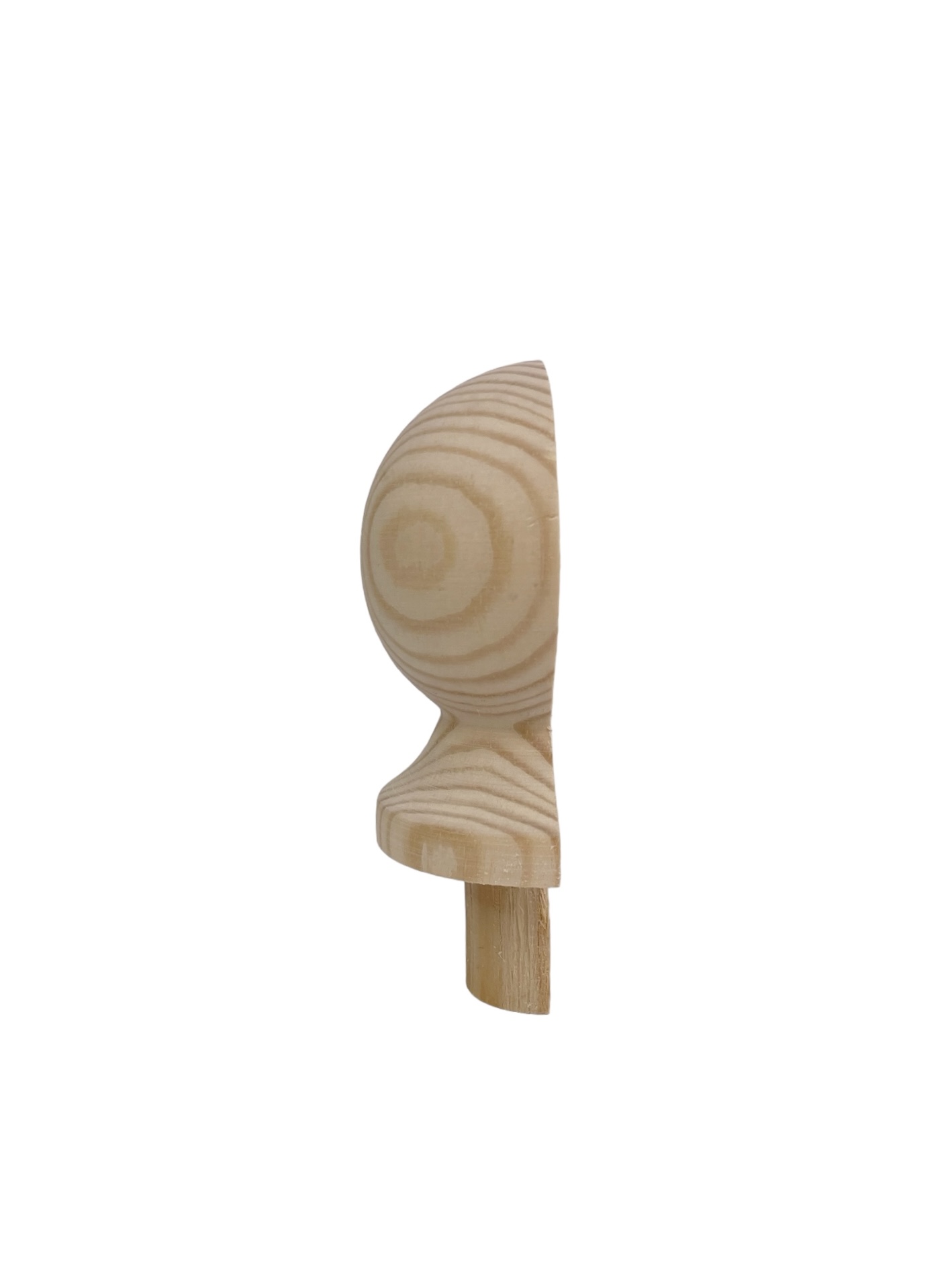 Pine HALF Ball Newel Cap 70mm