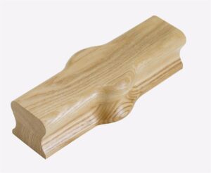 Oak Straight Cap Handrail Fitting