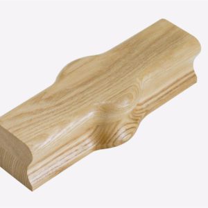 Oak Straight Cap Handrail Fitting