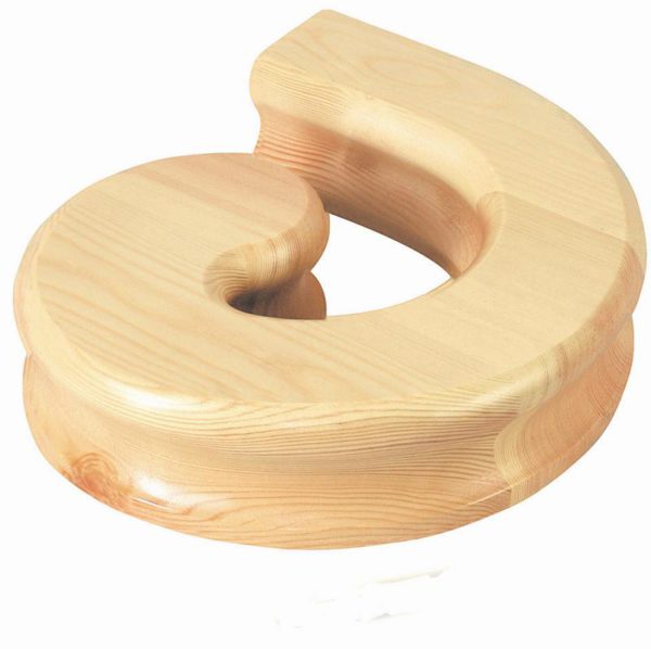 Pine Left Hand Volute Handrail Fitting