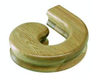 Oak Left Hand Volute Handrail Fitting