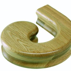 Oak Left Hand Volute Handrail Fitting