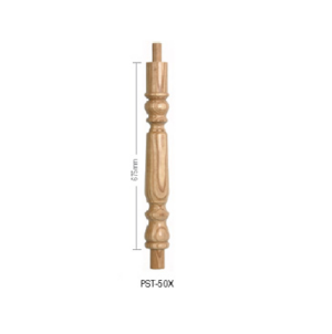 Hemlock Oxford Turned HALF Continuous Newel Post 90mm x 675mm
