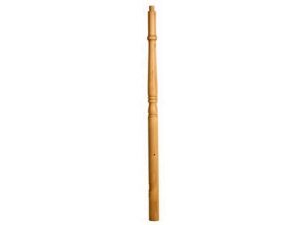 Oak Turned Georgian Volute Newel Post