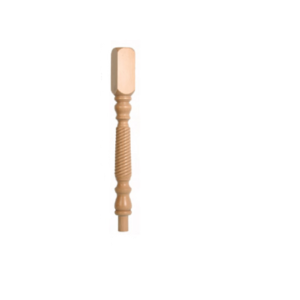 Pine Barley Twist Newel Post 90mm x 790mm