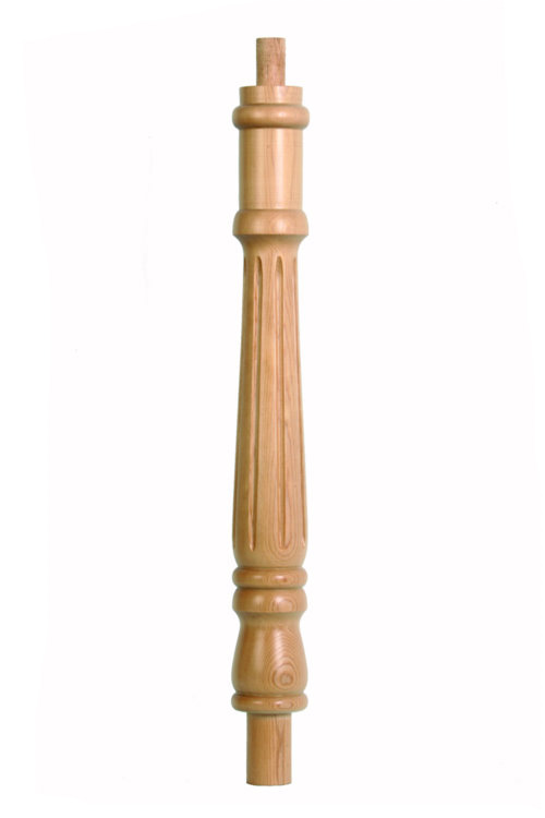 Hemlock Fluted Georgian Continuous Newel Post 90mm x 675mm