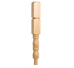 Hemlock Fluted Georgian Double Block Newel Post 90mm x 710mm