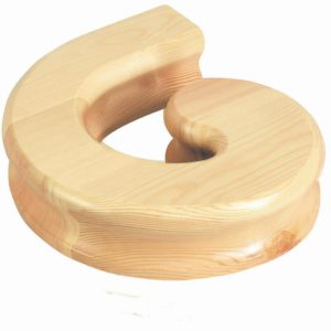 Pine Right Hand Volute Handrail Fitting