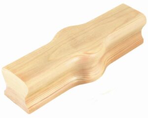Pine Straight Cap Handrail Fitting