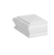 White Primed HALF Pyramid Newel Cap 90mm