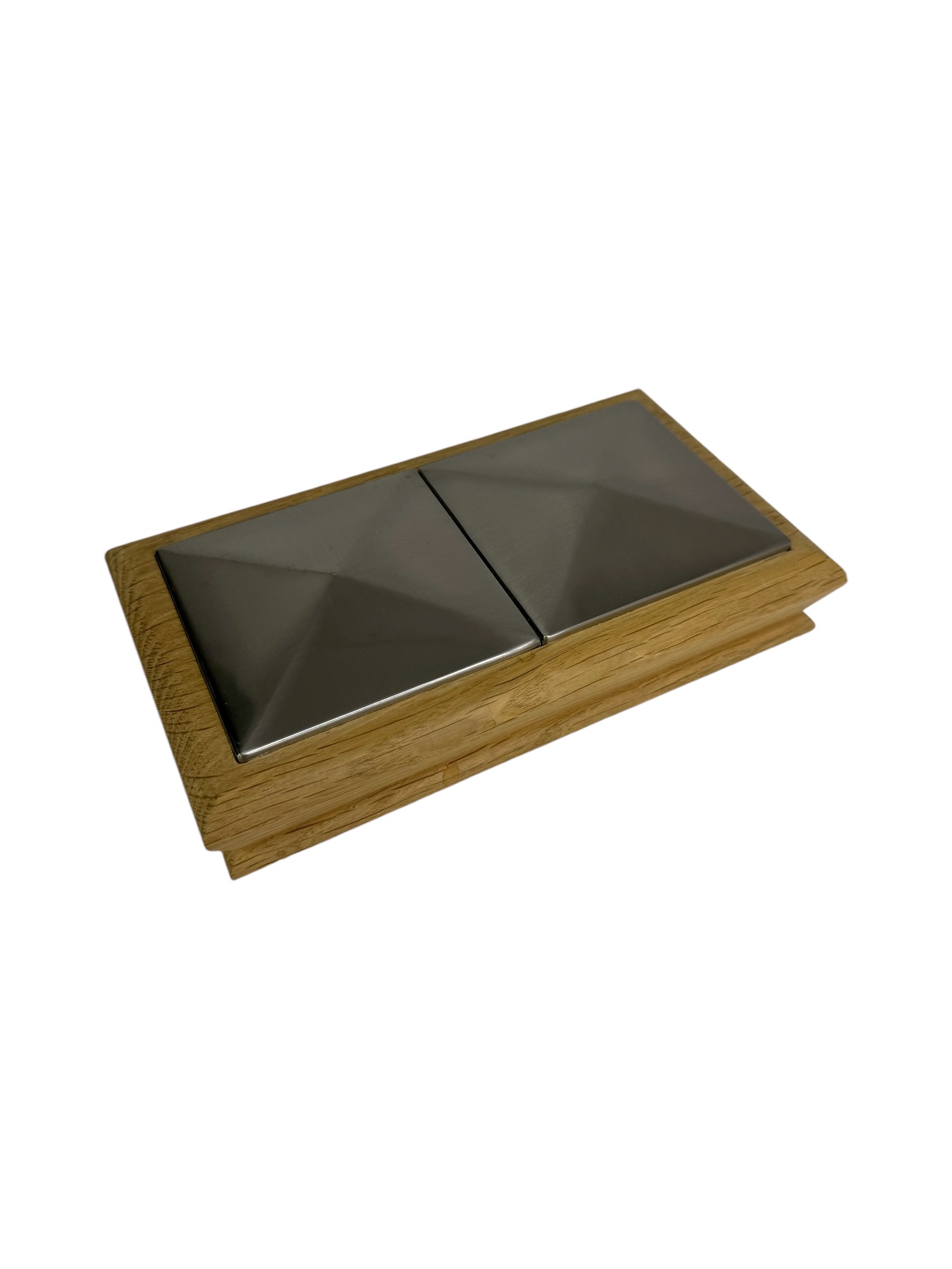 Unique Timber & Double Brushed Pyramid Newel Cap 90mm x 180mm