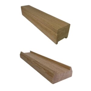 Oak Square Handrails and Baserails