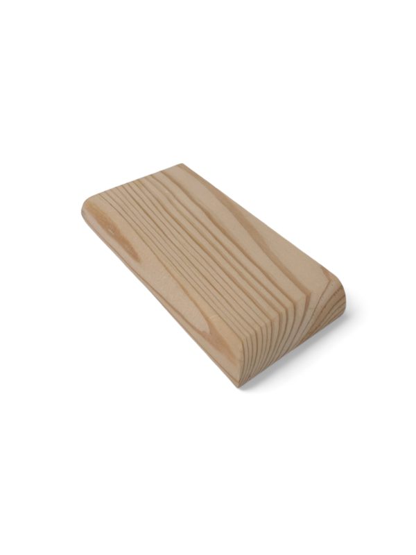 Pine HALF Flat Newel Cap 90mm