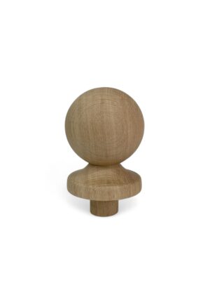 Oak Ball Newel Cap 83mm