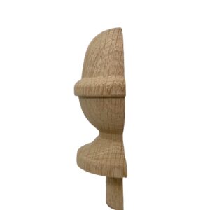 Oak HALF Acorn Newel Cap 83mm