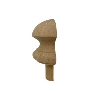 Oak HALF Mushroom Newel Cap 83mm