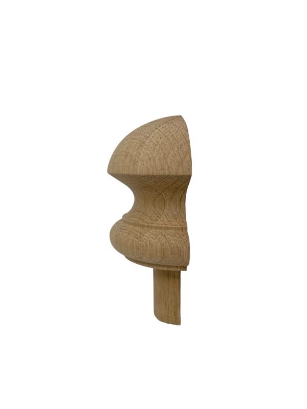 Oak HALF Mushroom Newel Cap 83mm