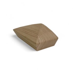 Oak Smooth Half Pyramid Newel Cap 90mm