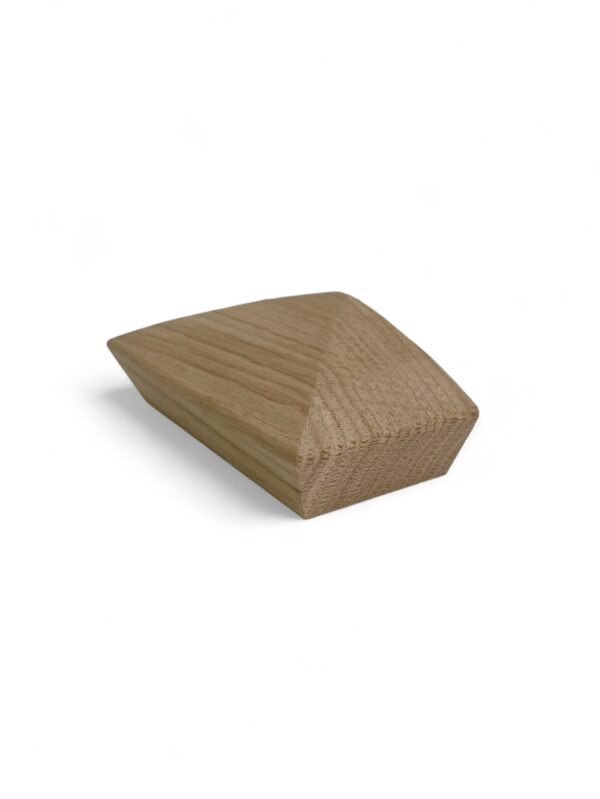 Oak Smooth Half Pyramid Newel Cap 90mm