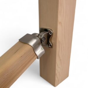 Traditional Brushed Nickel Adjustable Handrail Connector