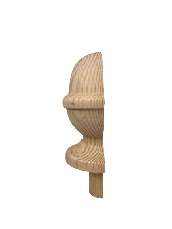 Pine HALF Acorn Newel Cap 83mm