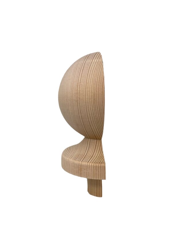 Pine HALF Ball Newel Cap 83mm