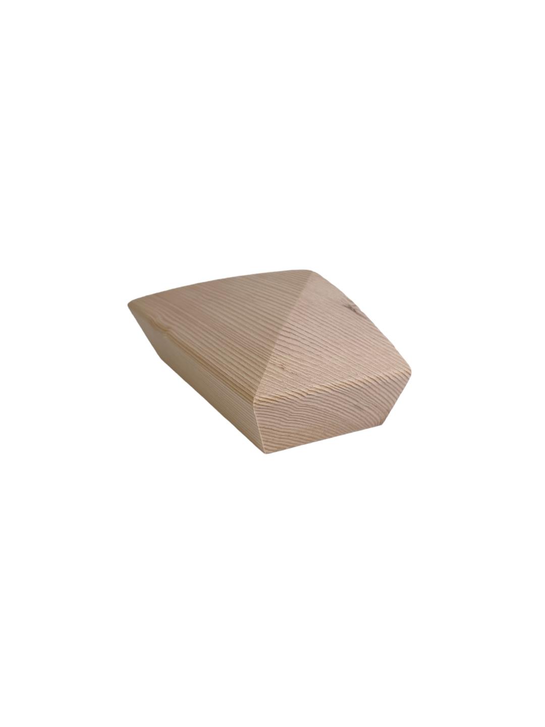 Hemlock Smooth HALF Pyramid Newel Cap 90mm