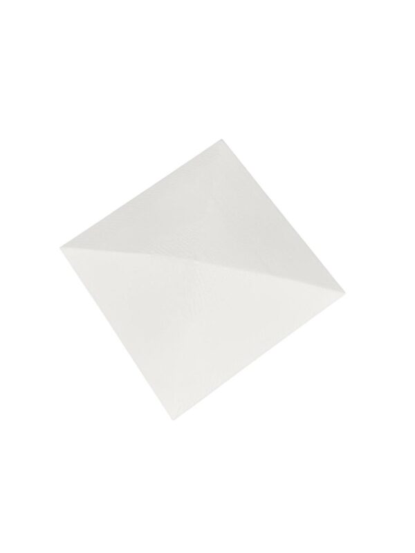 White Primed Smooth Pyramid Cap 90mm - Image 3